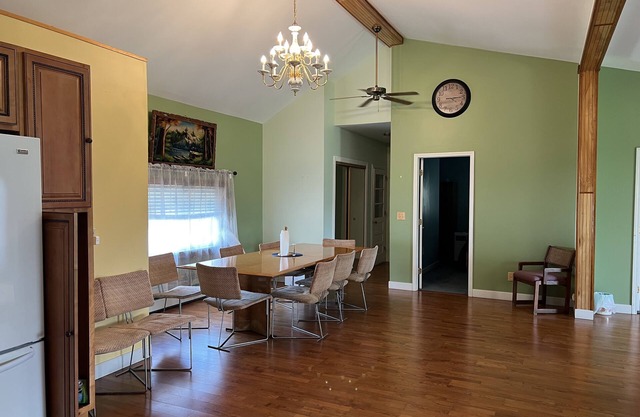 Escape to the Adirondack is a full house with parking and backyard.