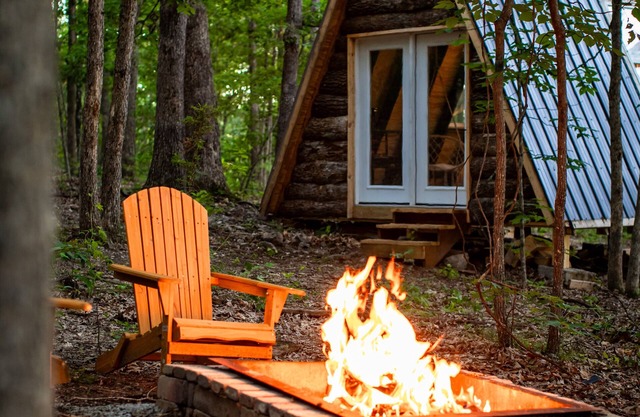 Escape to your cozy primitive off grid cabin in the Lake of the Ozarks area