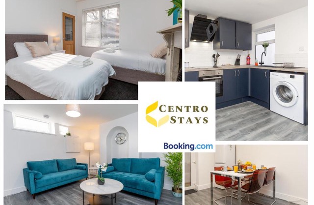 Ethel - 3BR 7 Beds - Sleeps up to 8 - Walk to Northampton Town Centre, Gen Hospital, Cafes, Pubs & Restaurants - Fast Wifi, Free Parking, SmartTV with Netflix by Centro Stays