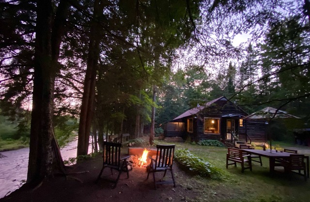 Exclusive Adirondack Cabin on River, 24 Private Acres