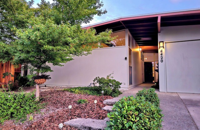 Exclusive Mid-Century Modern Retreat with Private Park & Pool Access