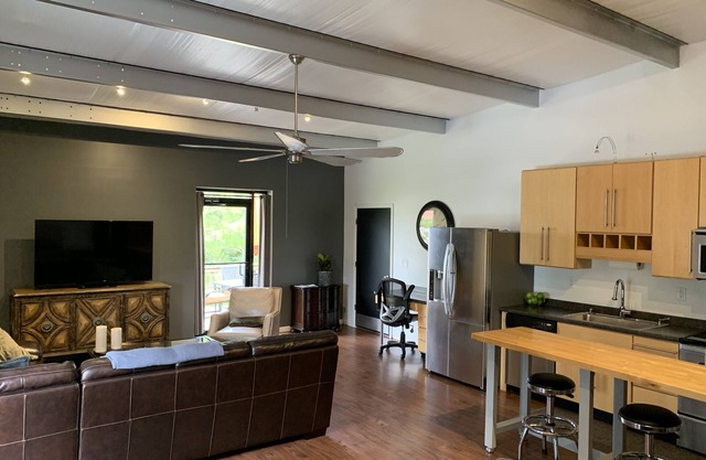 Executive Industrial Loft Apartment at the Huntsville Executive Airport.
