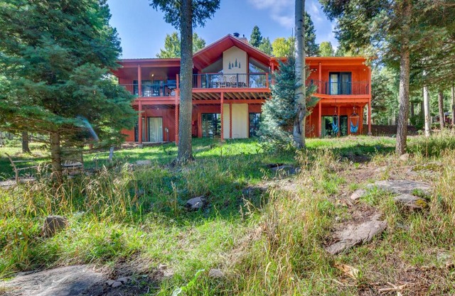 Expansive Angel Fire Home with Indoor Hot Tub!