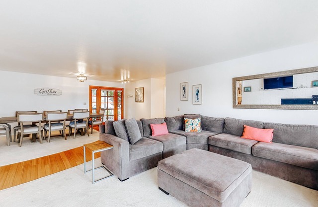 Expansive bayfront, family-friendly home with direct Holmes Harbor access
