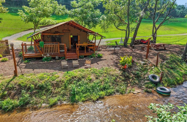 Experience nature, right by Hillsville, Va. a few ft from a stocked creek. .