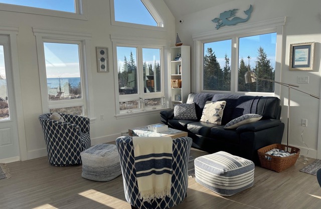 Explore your own private beach and nature on 12 acres of ocean front property.