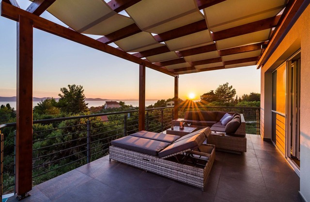 Fabelhafte Villa Rampada mit Blick auf den Sonnenuntergang