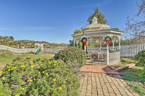 Fallbrook Home with Garden, Gazebo and Fire Pit!