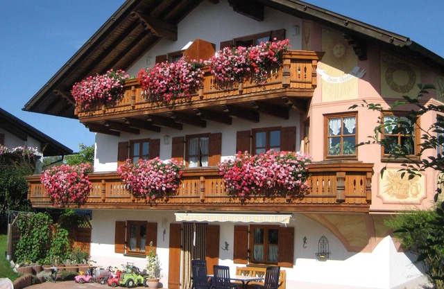 Ferienwohnung mit Blick auf die bayerischen Alpen