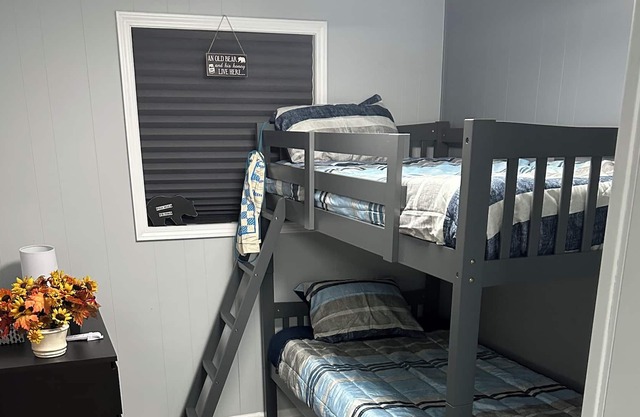 Family Cabin with Bunk Beds and Washer/Dryer across from Pipestem State Park