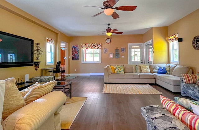 Family-friendly experience with beach on a private lake and trails on 135 acres!