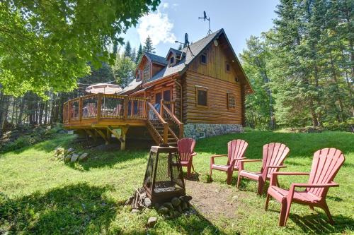 Family Friendly Private Log Home 6 Person Remote Work Breathtaking Mountain Views