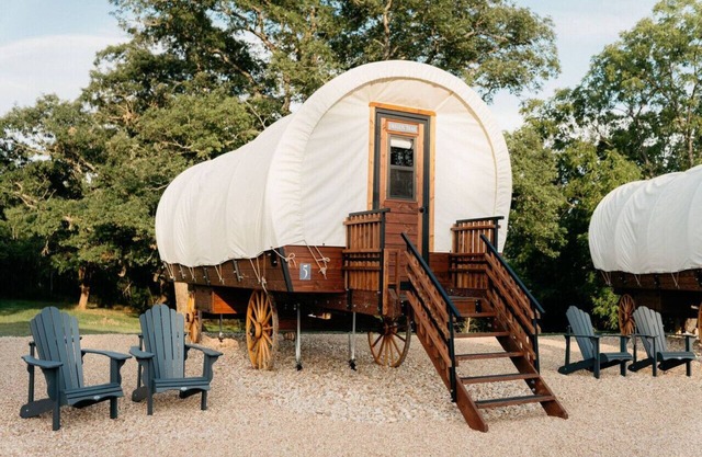 Family-Friendly Ranch Stay in Covered Wagon | Trails & Animals