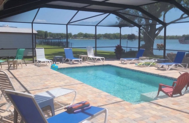 Family Home on Bellows Lake, with new pool. 6505 Walton Way