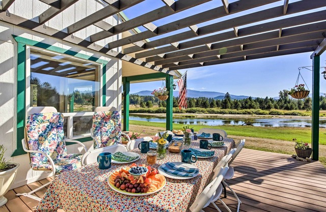 Family Home w/ Stunning River & Mountain View