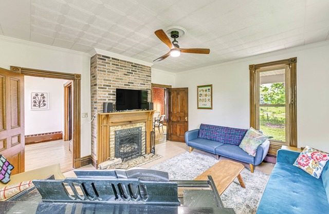 Family Home w/ Yard & Fire Pit in Middleburgh!