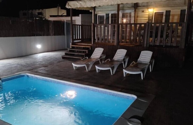 Family mobile home with private pool, terrace and barbecue. "INDIAN LIME"