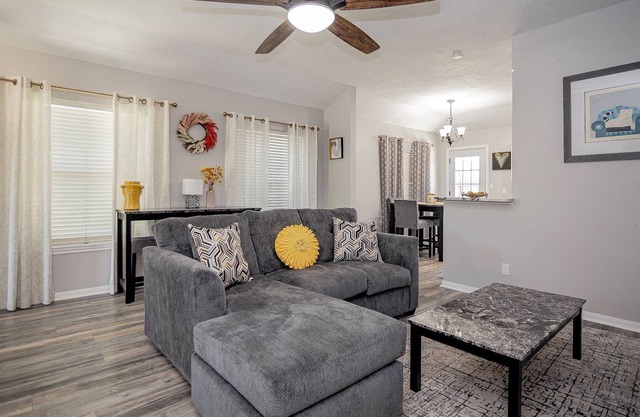 Family-sized home central to town.