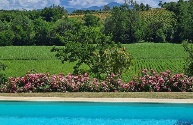 Farmhouse nestled among the vineyards and hills of Monferrato