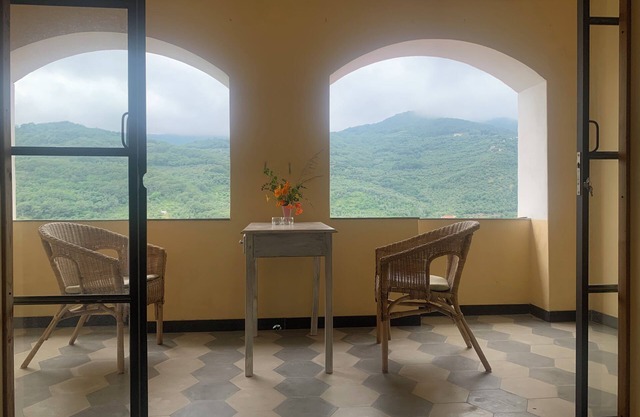 Ferienhaus Prela (Praelo) mit Loggia und Blick auf das Valprino nahe Dolcedo