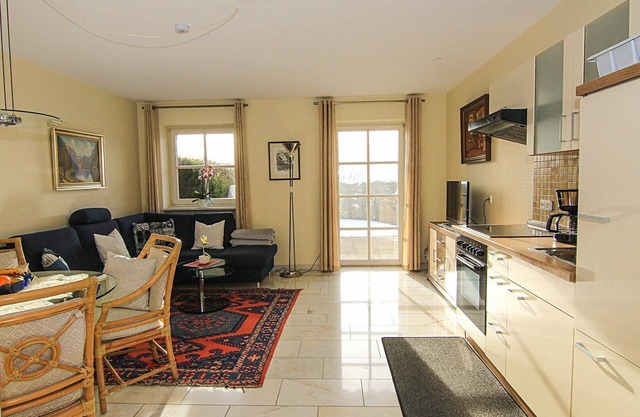 Ferienwohnung 1-3 Personen, 45 qm, Terrasse mit Bergblick