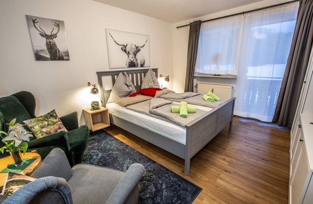 Ferienwohnung 3 Rauschbergblick, 39 m², Erdgeschoss, Balkon, WLAN
