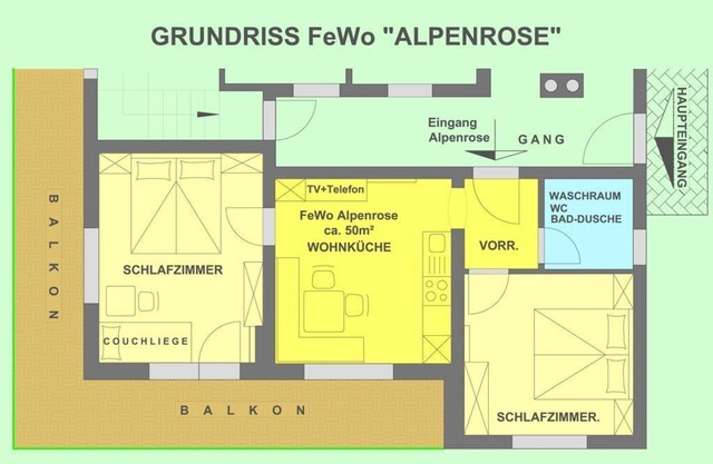Ferienwohnung Alpenrose - Appartementhaus Lechner