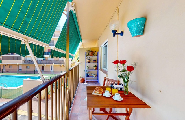 Fiesta Apartment mit direktem Zugang zum Strand, Wifi, A/C