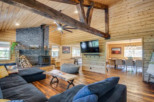 Fire Pit and Sauna Inviting Utah Cabin
