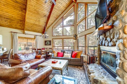 Fire Pit and Wraparound Porch Munds Park Cabin!