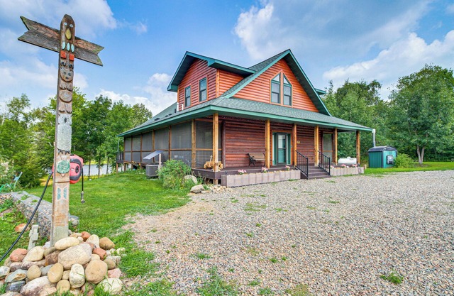 Fish & Swim: Lakefront Mora Home on 2 Acres!