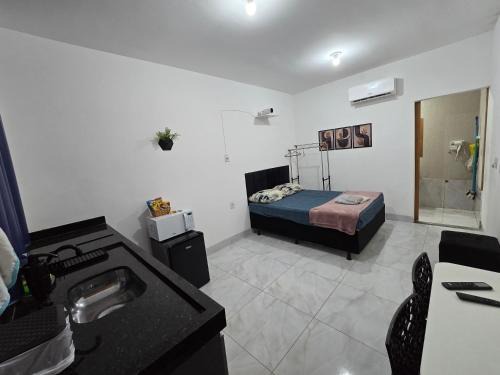 Flat completo 7 com ar condicionado e local calmo e tranquilo