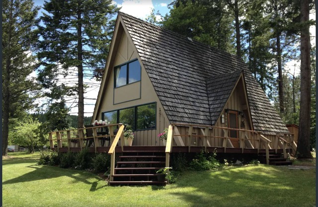 Flathead Lake Front A-Frame Cabin