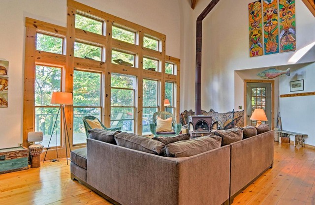 Forested Pentwater Vacation Rental - Walk to Beach