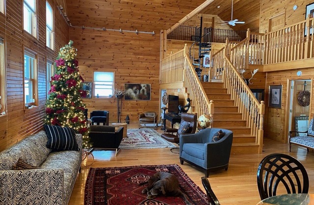 Four season lodge on thirty acres for large gatherings