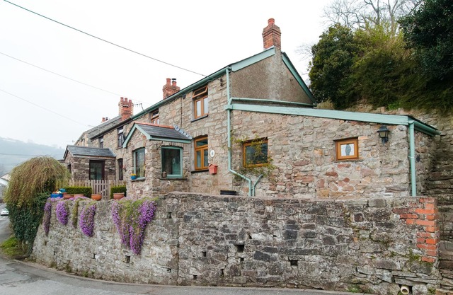 Traditionell-Cottage-Eigenes Badezimmer-Bergblick