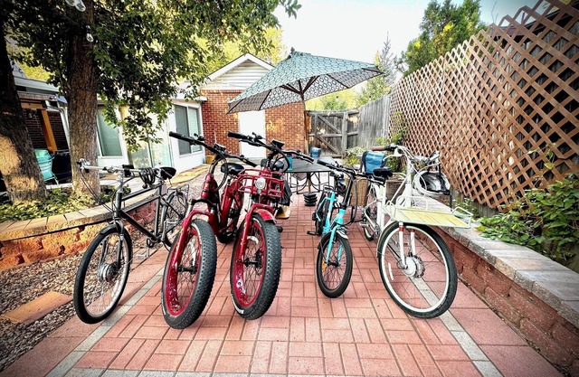 Free e-bikes! Near hiking and Uni of Colo!