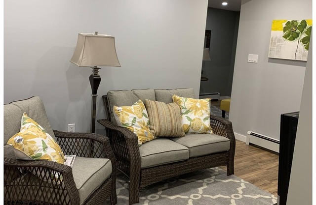 Fresh and newly renovated 2 bedroom bsmt suite. Fully furnished 2 min 2 hosptl