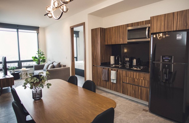 Fully equipped kitchen, high speed internet, comfy king-size bed and a small sofa bed.