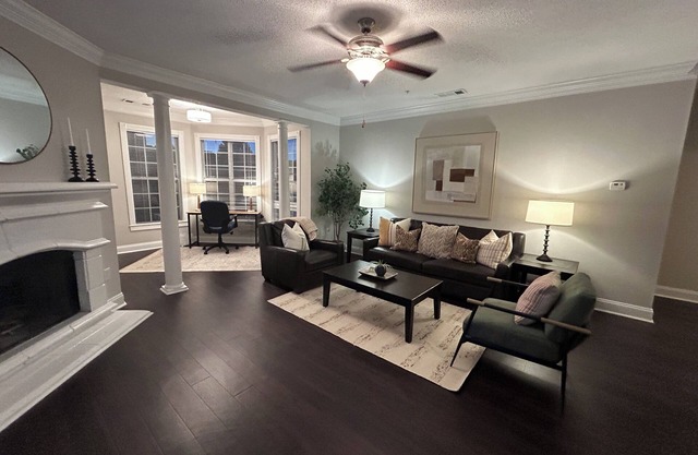 Komplett möbliertes Corporate Apartment mit zwei Schlafzimmern und zwei Bädern in Alpharetta