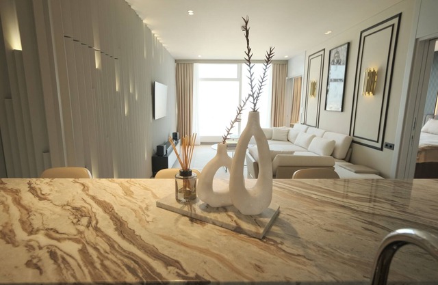 FURNISHED 1+1 LUXURY APARTMENT WITH EXTRA 2 DOUBLE BEDS