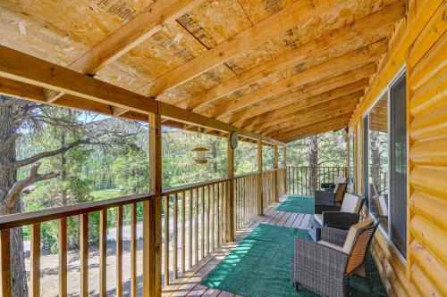 Furnished Deck and Mountain Views Panguitch Cabin