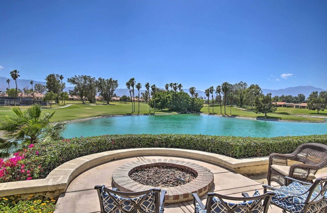 Furnished Patio + Resort Pools: Palm Desert Condo