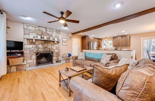 Game Room & Fire Pit: Chic Pocono Pines Home!