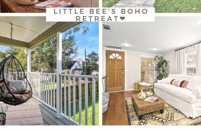 Getaway to Cozy Midcity Boho Balcony Stay w/ Yard