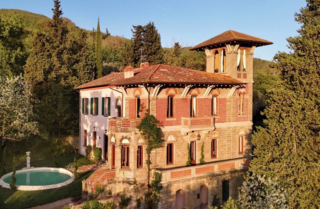 Gilded-Age Italian Mansion with Pool & Parkland, Near to Florence & Chianti