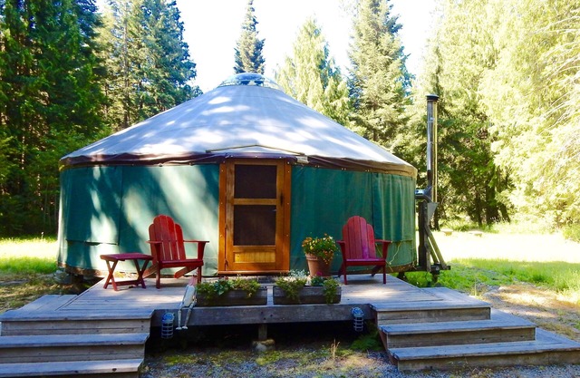 Glamp in unserer wunderschönen Jurte in Nord-Idaho