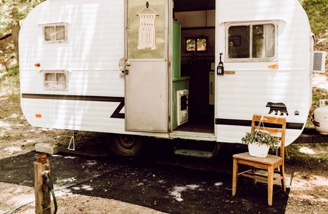 Glamp in the Garwood Cub | Vintage Camper at Campground