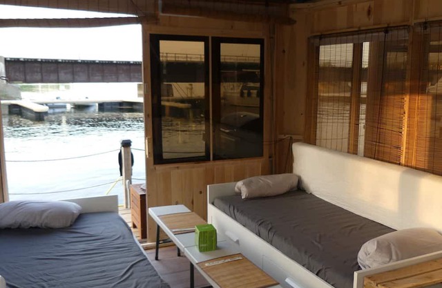 Glamping on the water
