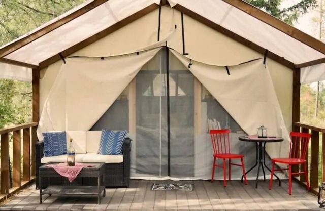 Glamping Tent! Nestled at base of Mission Mountains! Queit & secluded.